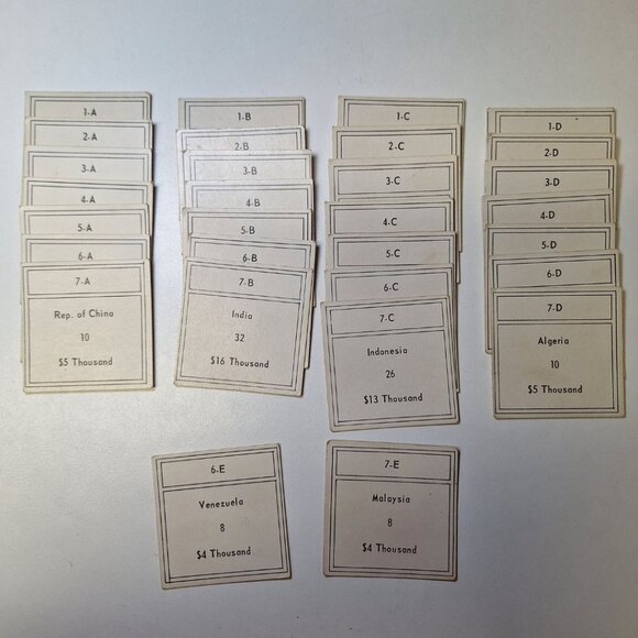 Secrecy Game Replacement Pieces Cards Money Vintage 1965 Army International - Picture 3 of 7